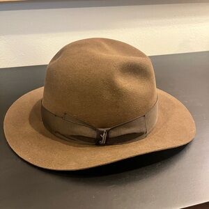 Borsalino Women’s Beaver Brown Fedora Hat